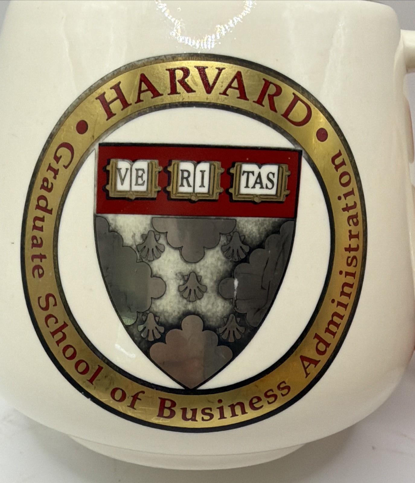 Harvard University Graduate Of Business Beige Coffee Mug 3.5\ Harvard University Graduate Of Business Beige Coffee Mug 3.5\