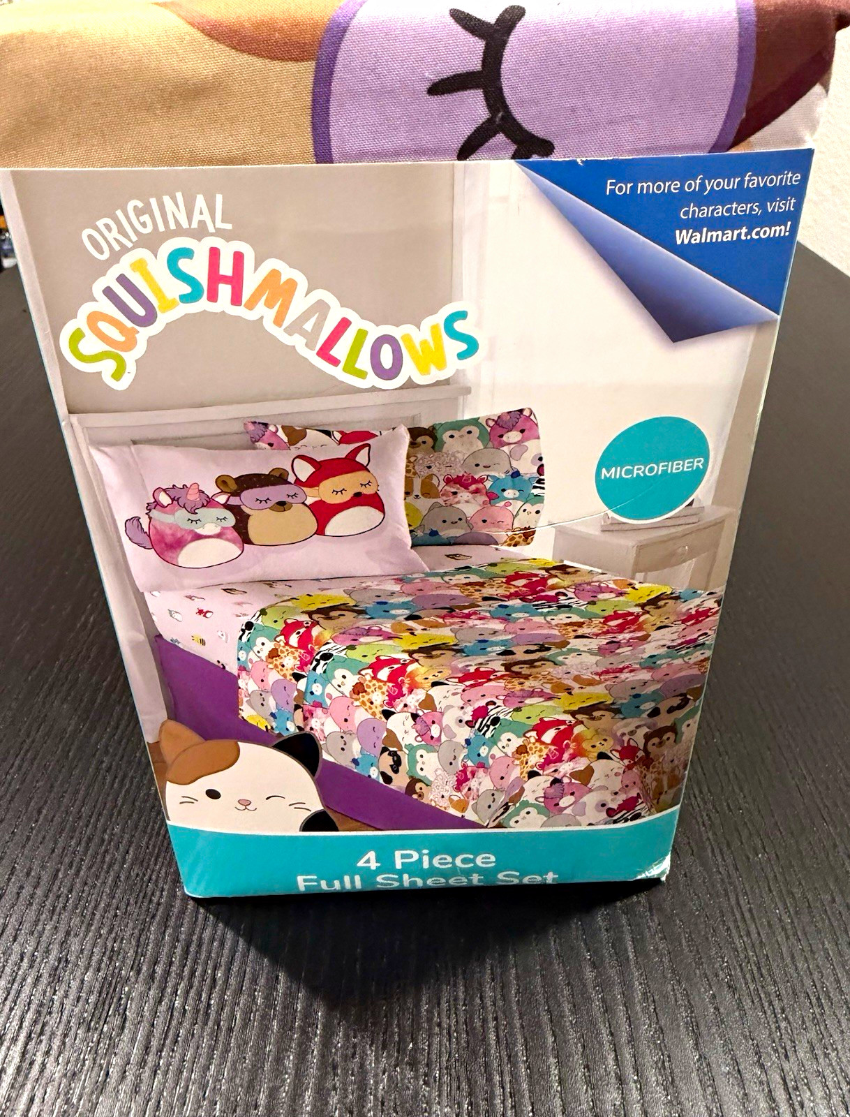 Squishmallows 4-Piece Full Sheet Set, Microfiber, Multicolor All-Over Squishmallows 4-Piece Full Sheet Set, Microfiber, Multicolor All-Over