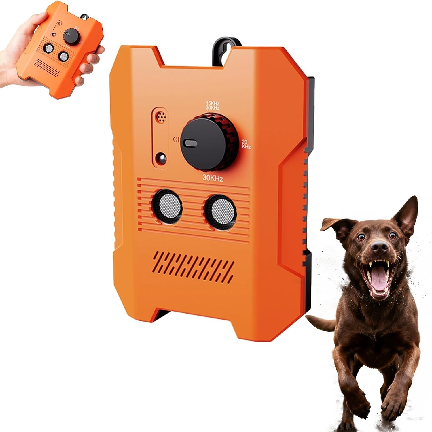 Ultrasonic Dog Bark Control Device, 3 Adjustable Modes, 50FT Precision Range