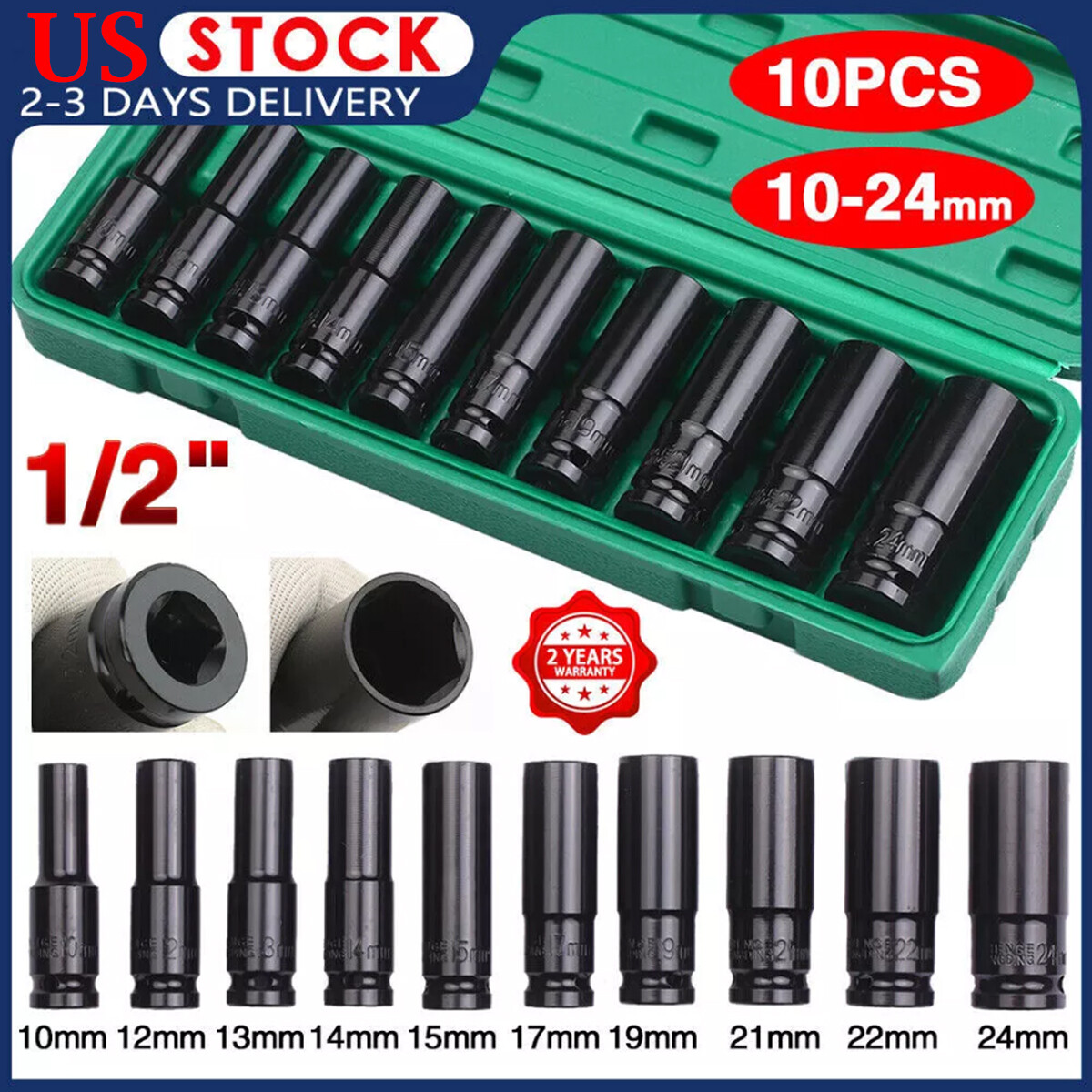 10PCS 1/2