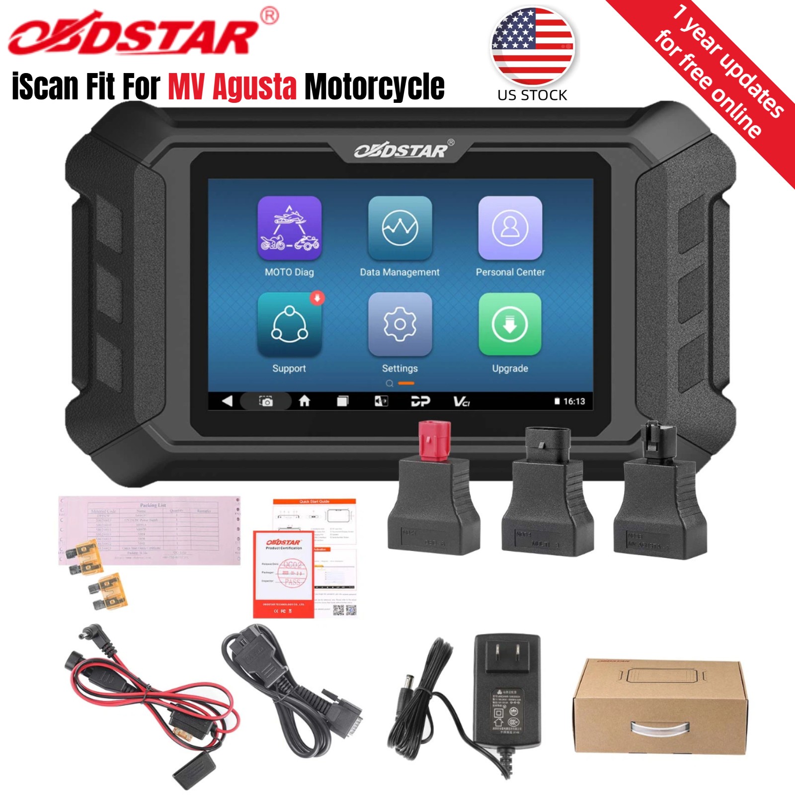 OBDSTAR iScan For MV Agusta Motorcycle Diagnostic Tablet Scanner for MOTO Diag