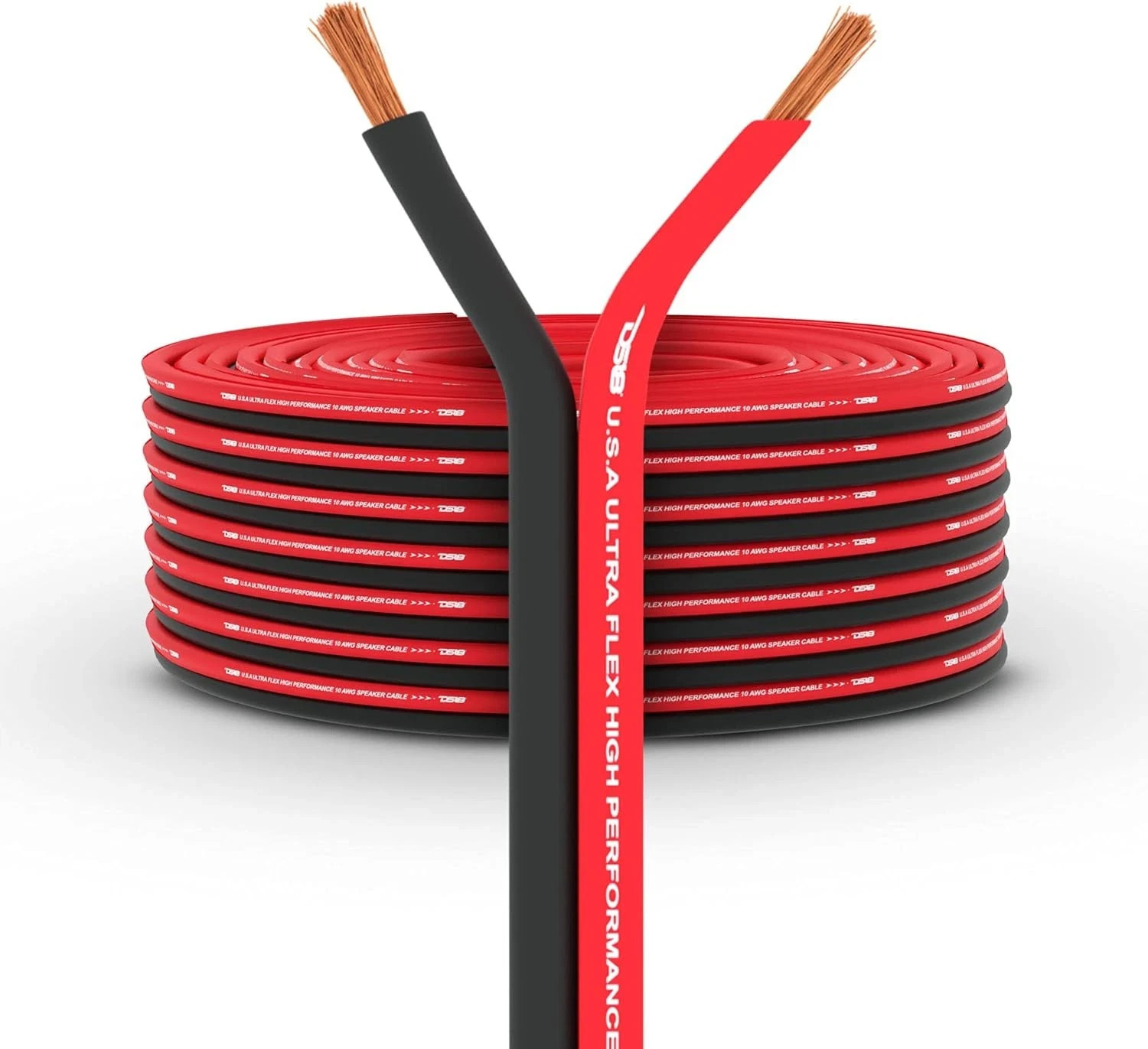 DS18 SW-16GA-100RB 16-GA Ultra Flex Speaker Wire Red and Black 100 Ft - DS18 SW-16GA-100RB 16-GA Ultra Flex Speaker Wire Red and Black 100 Ft -