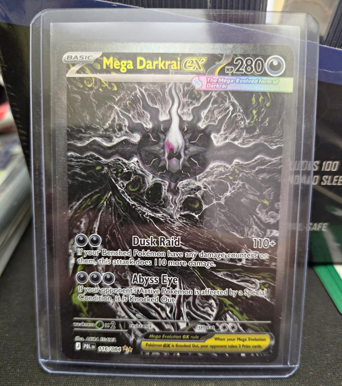 Mega Darkrai EX 116/084 XY Ancient Origins Full Art Holo Ultra Rare EN 2015