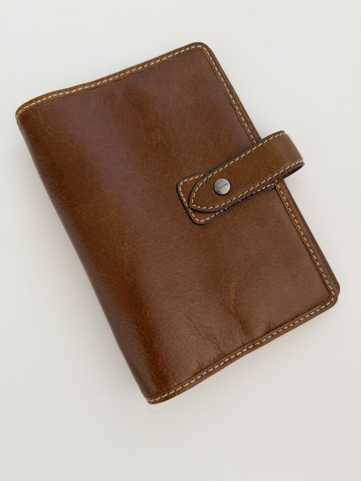 Filofax Malden Personal Organizer Ochre Leather 6 Ring Planner