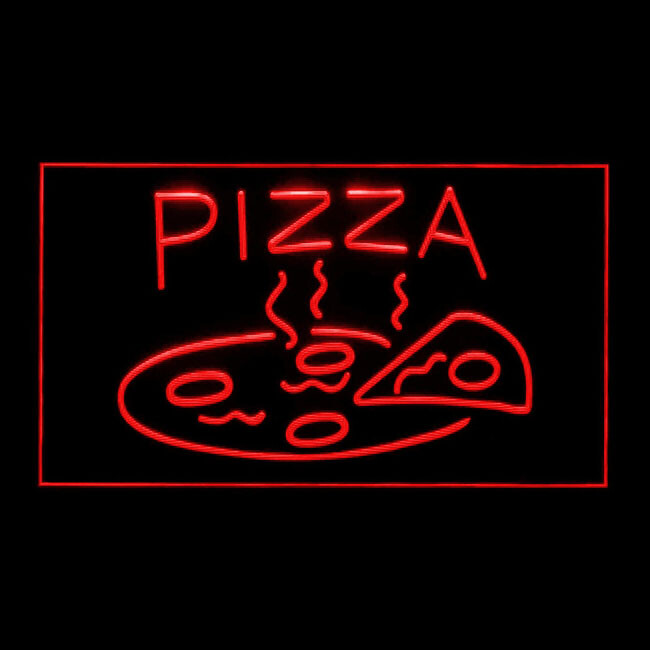 110005 OPEN Nice Pizza Cafe Restaurant Take Away Display LED Light Neon Sign
