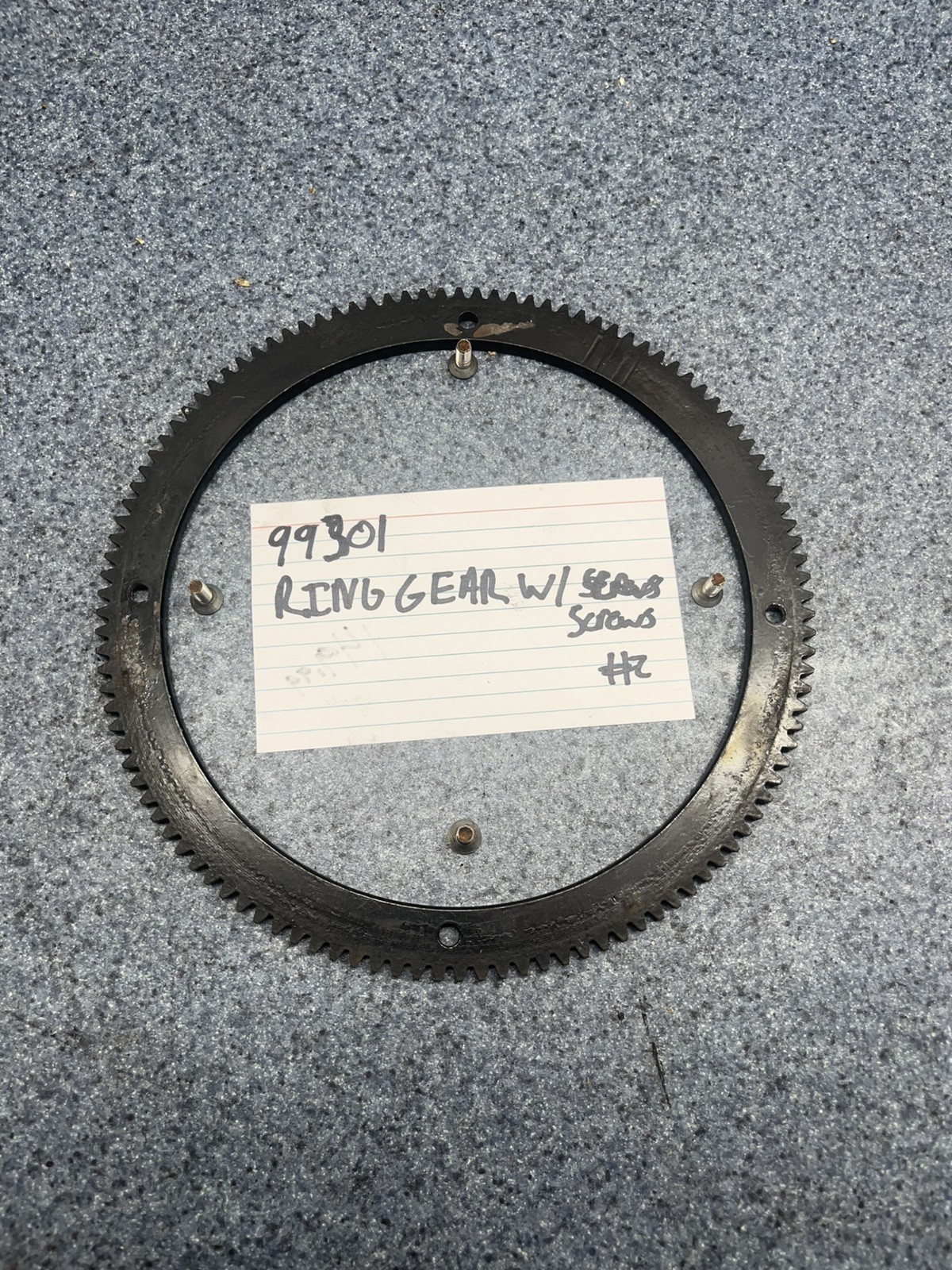 Mercury 99301 Flywheel Ring Gear 6-8-9.9-15-25 HP Mariner E-start With Screws #2