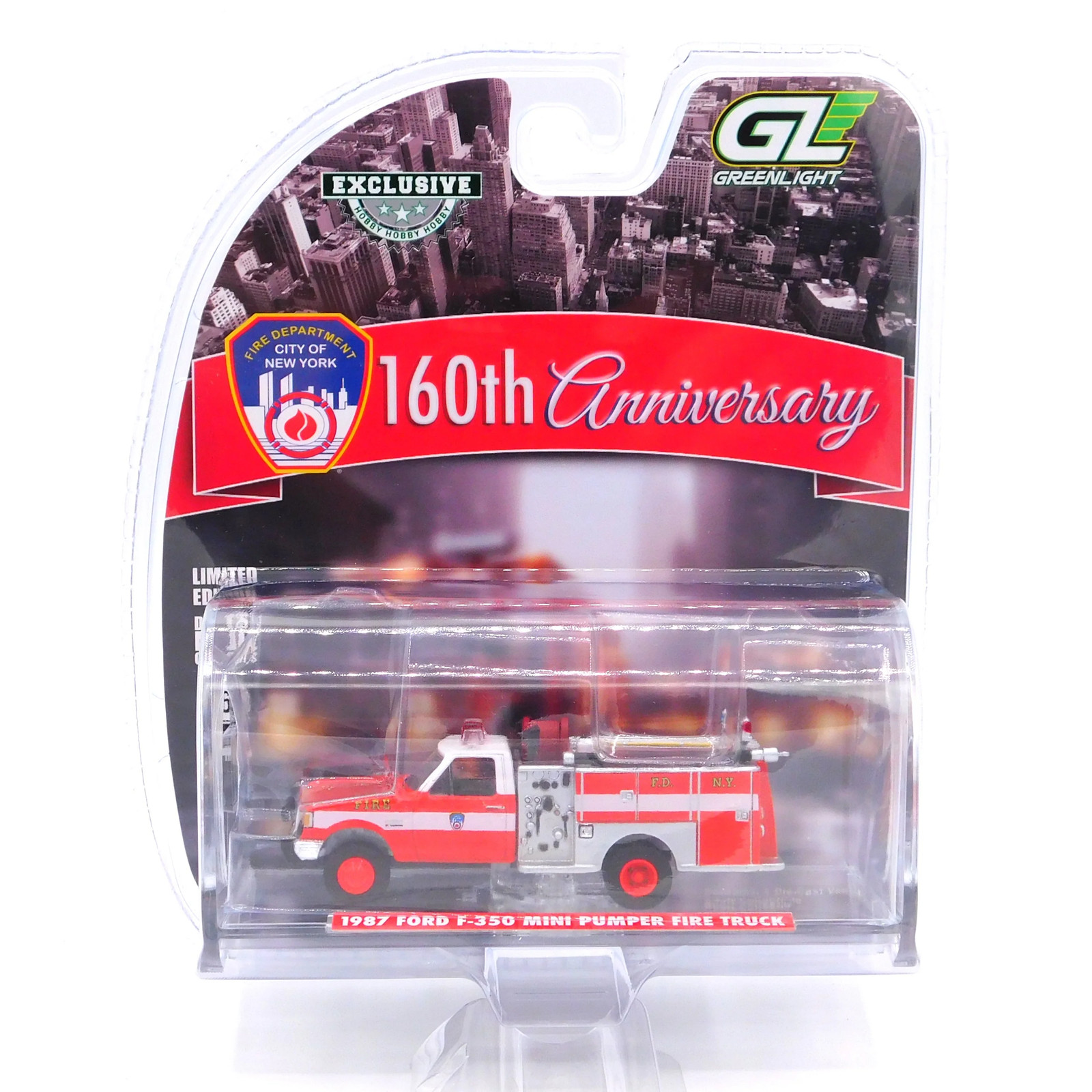 Greenlight 1987 Ford F-350 Mini Pumper FDNY Hobby Exclusive 1:64 Diecast