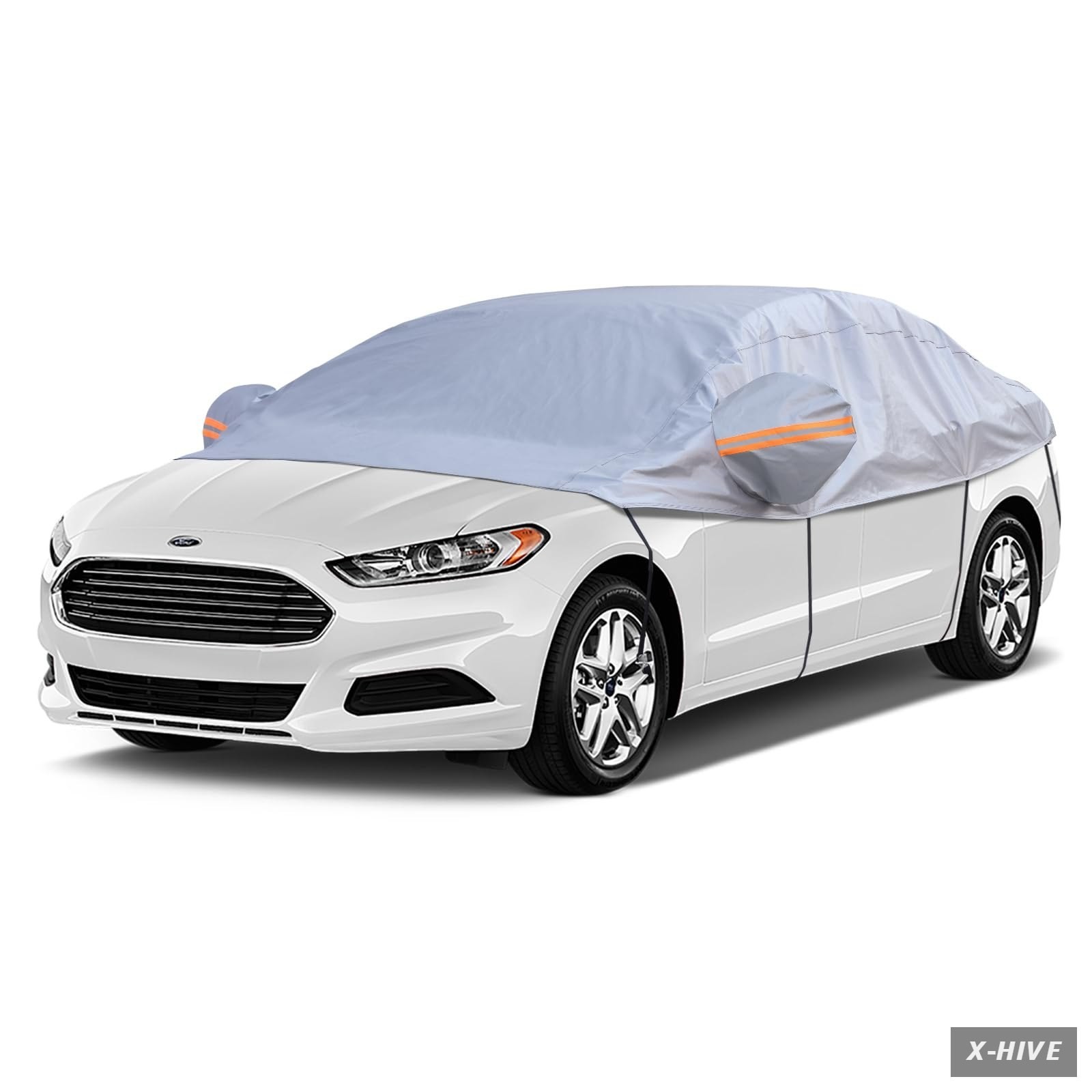 Half Car Cover Top,Windshield & Sunroof Cover for Ice and Snow with Cotton
