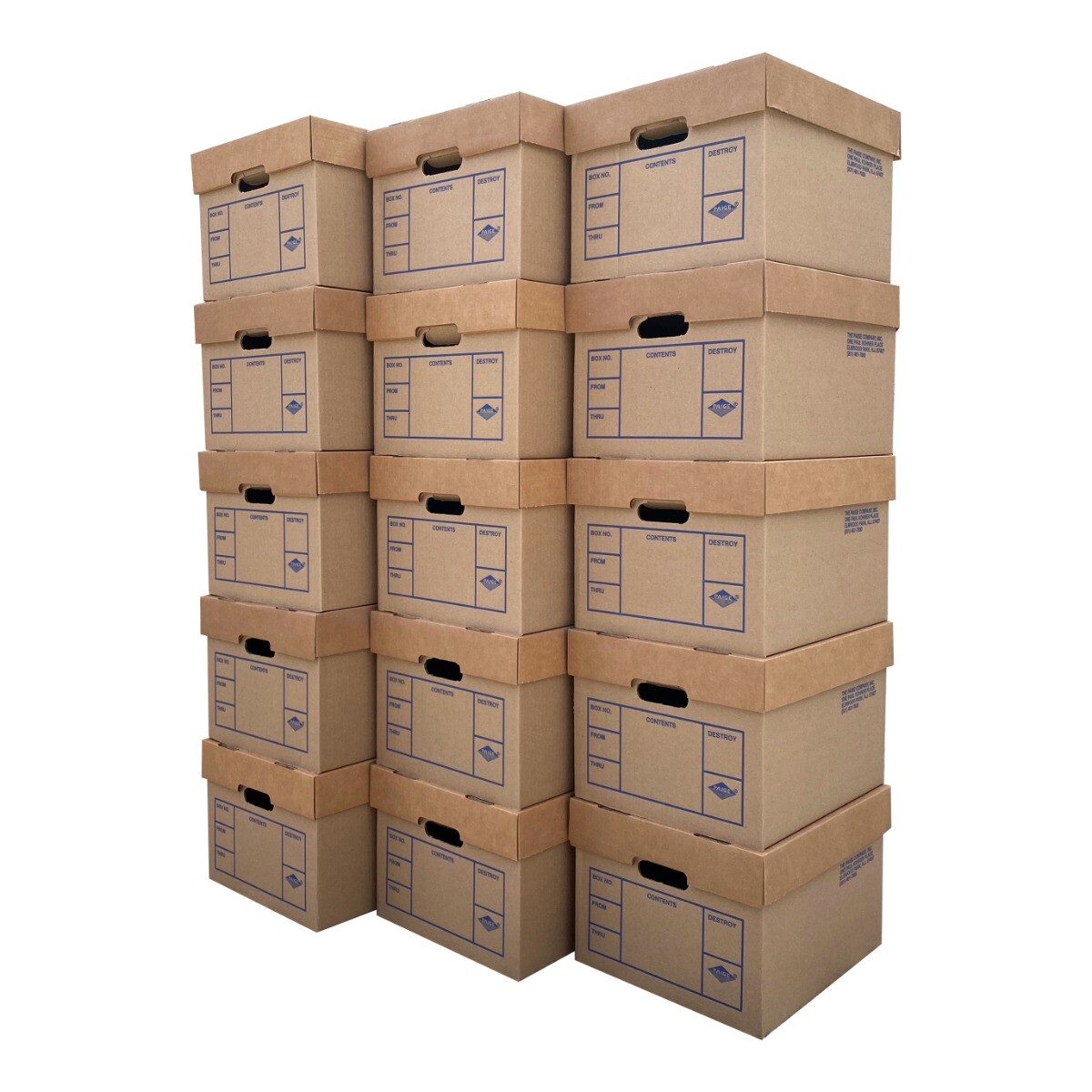 UBMOVE File Boxes 200# Strength, Small, 15