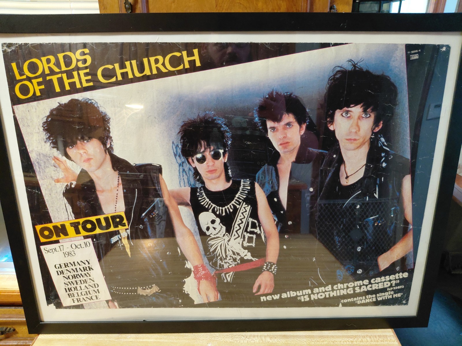 THE LORDS OF THE NEW CHURCH original concert poster 1983 Tour Poster Very Rare 
