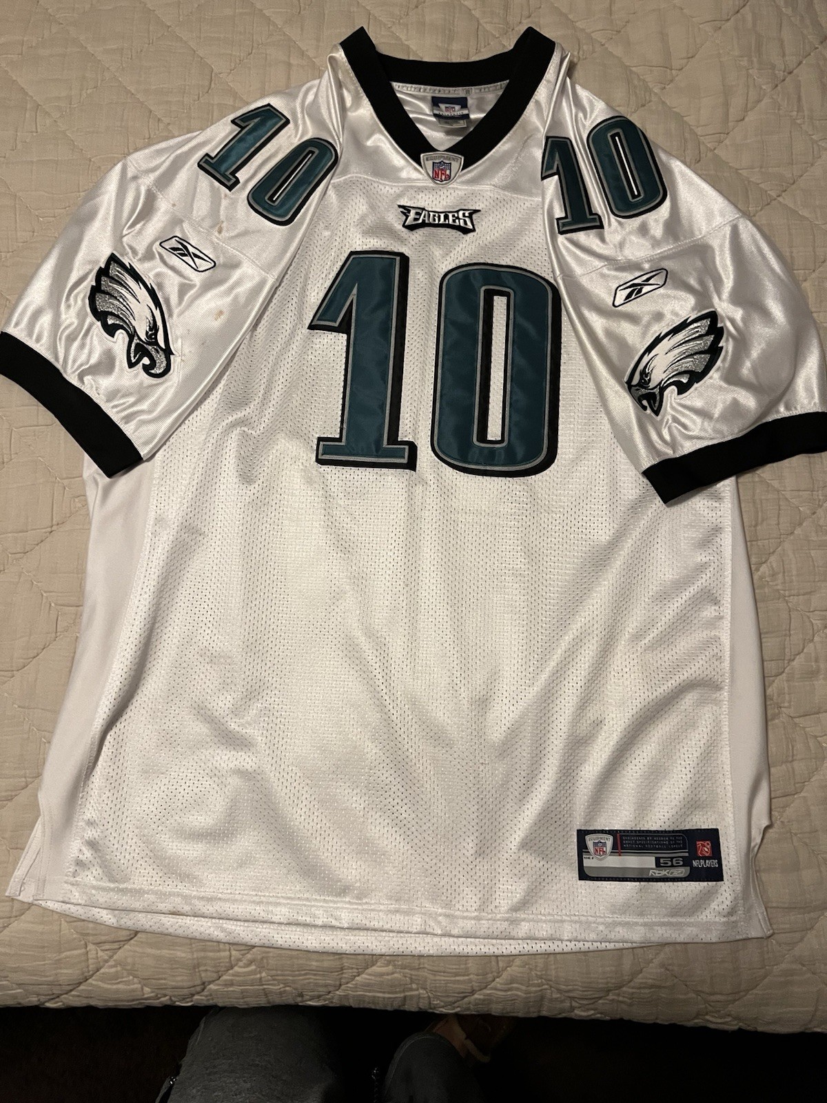 Philadelphia Eagles White Reebok Jersey Size 56 Jackson Philadelphia Eagles White Reebok Jersey Size 56 Jackson