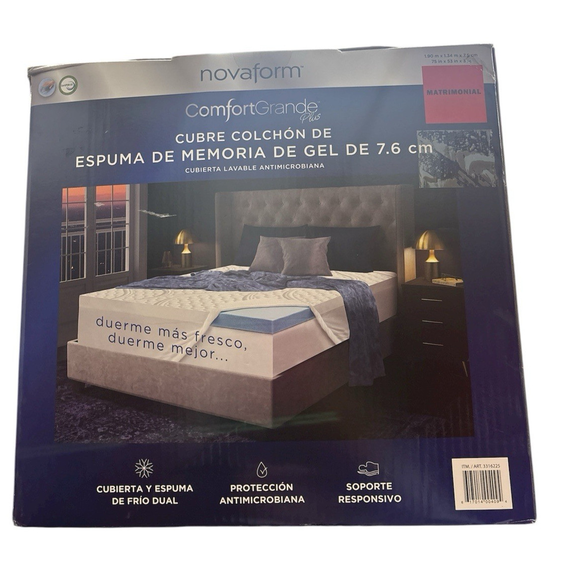Novaform Comfort Grande Plus Gel Memory Foam 3\