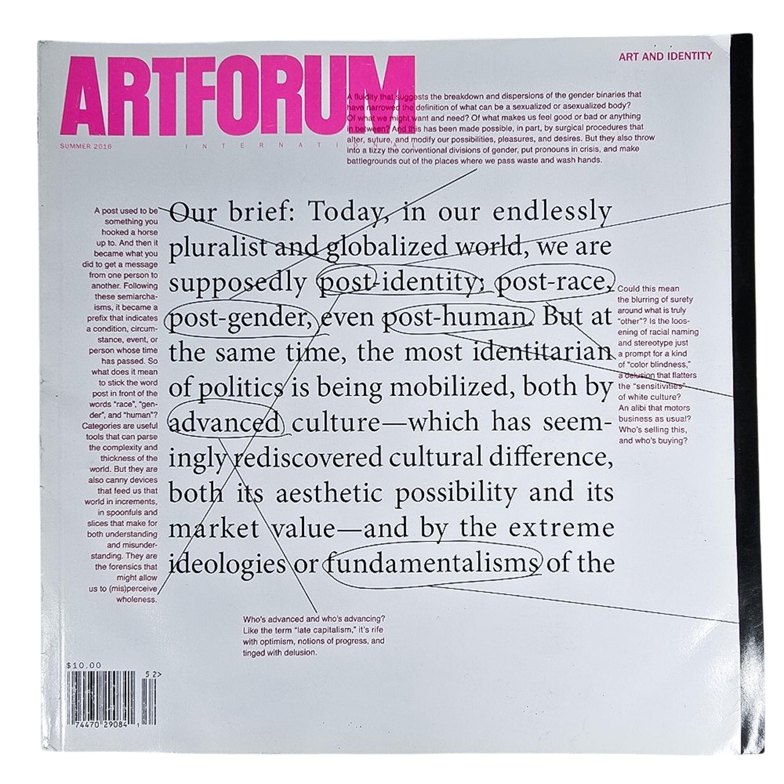 Artforum International Magazine Summer 2016 Art & Identity Zaha Hadid Feminism Artforum International Magazine Summer 2016 Art & Identity Zaha Hadid Feminism