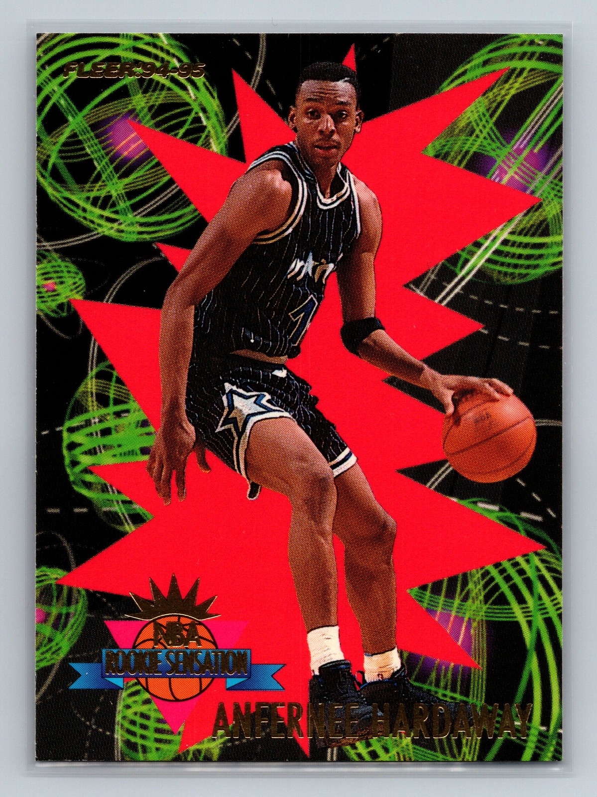 1994-95 Fleer #9 Anfernee Hardaway Rookie Sensations 1994-95 Fleer #9 Anfernee Hardaway Rookie Sensations