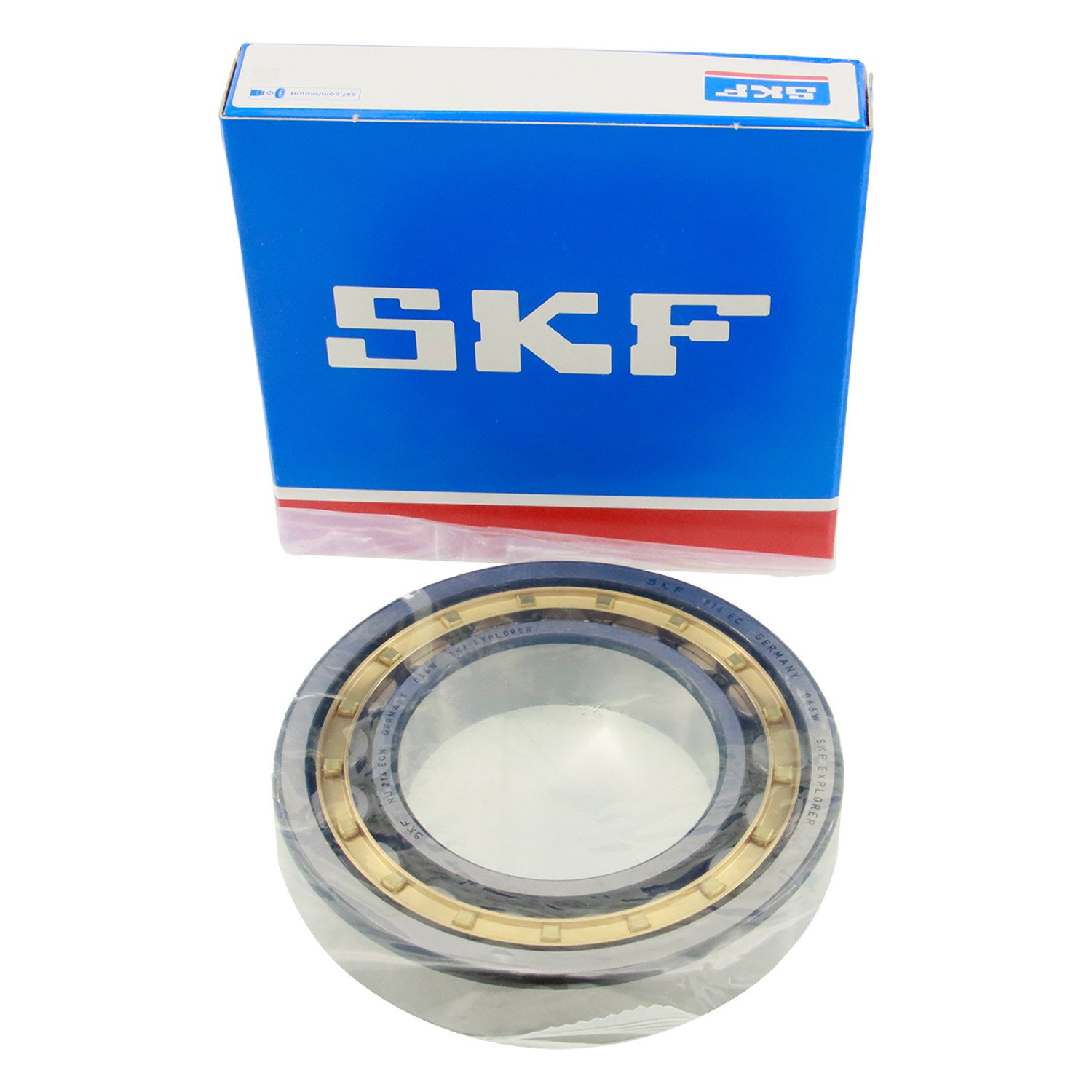 NEW SKF NU 214 ECM/C4 Roller Bearing Brass Cage New Ships FAST IN US NEW SKF NU 214 ECM/C4 Roller Bearing Brass Cage New Ships FAST IN US