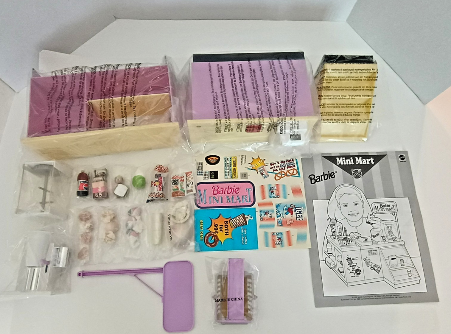 Barbie Mini Mart New Vintage 1996 Opened to Verify Contents Barbie Mini Mart New Vintage 1996 Opened to Verify Contents