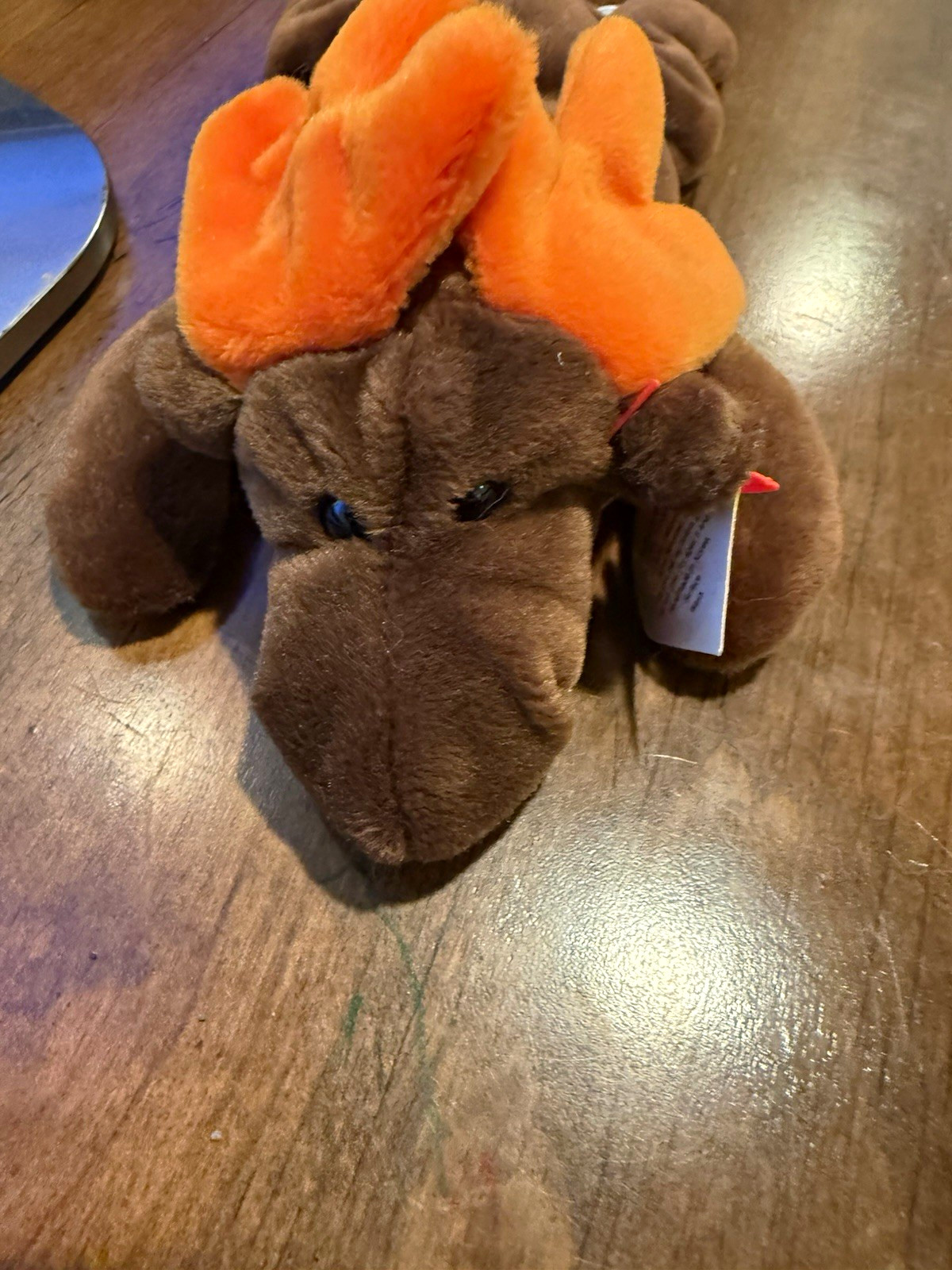 Ty Beanie Babies Chocolate the Moose Plush Style 4015 Vintage 1993 Korean 4 Line Ty Beanie Babies Chocolate the Moose Plush Style 4015 Vintage 1993 Korean 4 Line