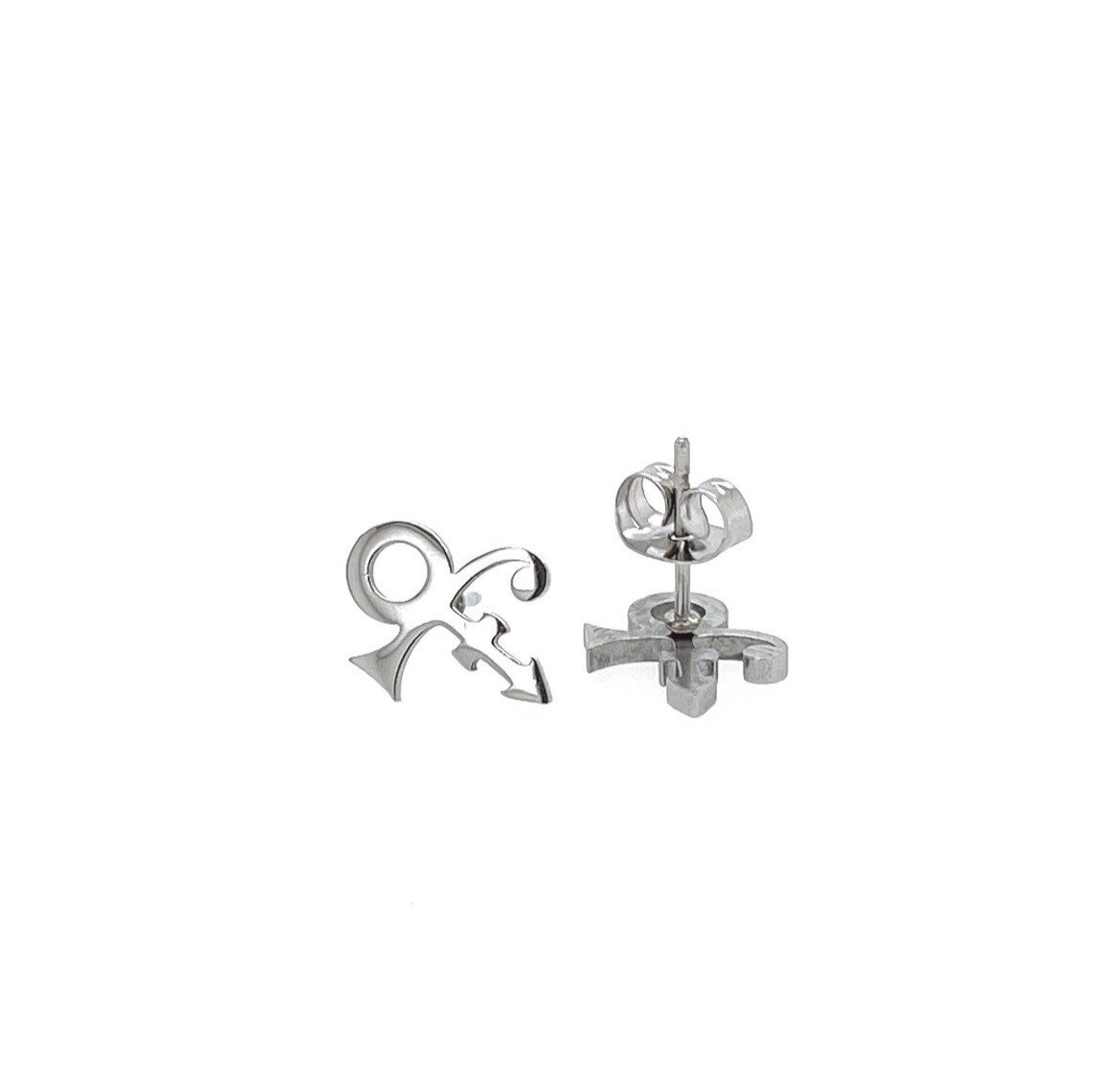Silver Prince Inspired Earrings Heart Of Love Prince Symbol Earrings Silver Prince Inspired Earrings Heart Of Love Prince Symbol Earrings