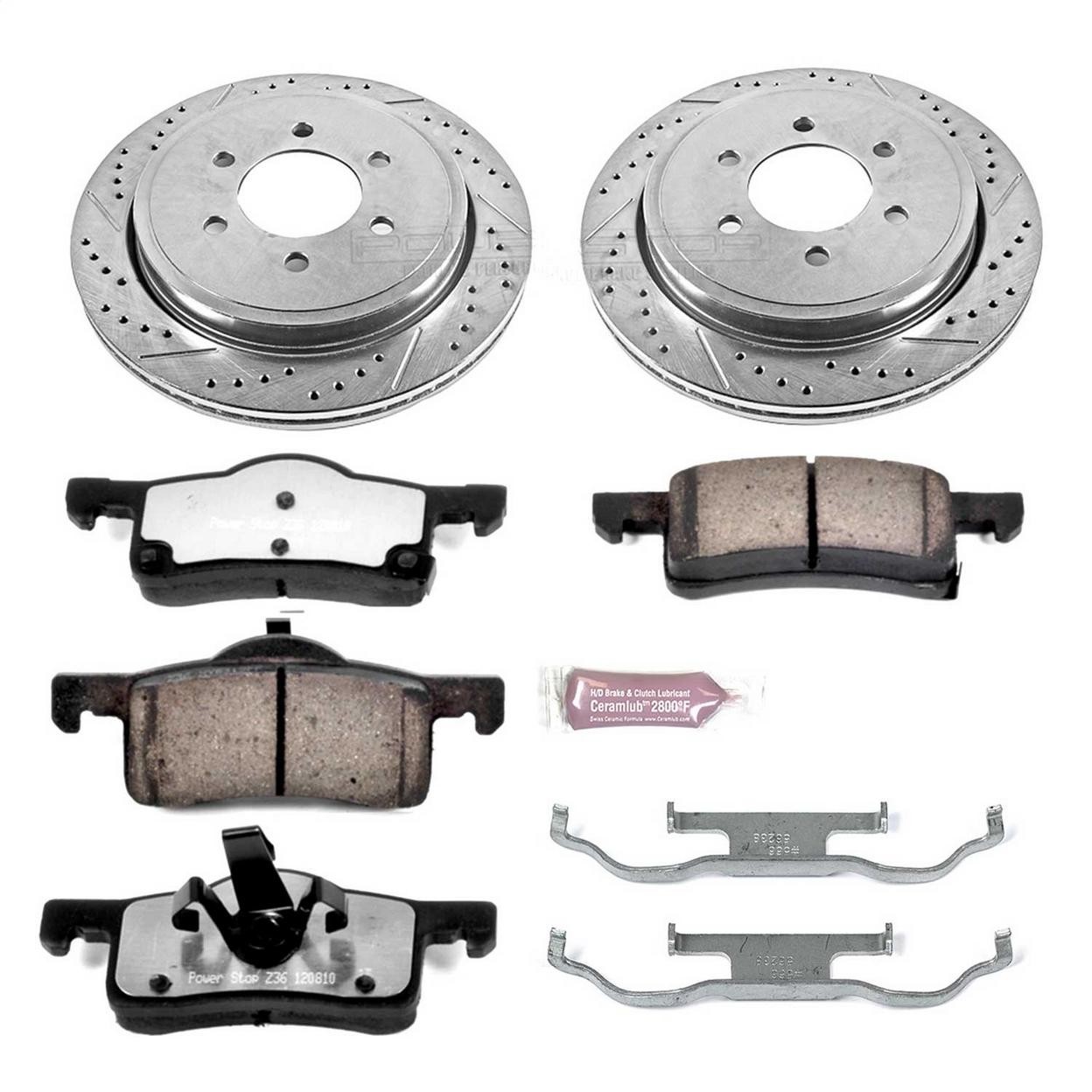 PowerStop Disc Brake Kit - Rear - Fits Ford Expedition 2002-2006, Lincoln Naviga