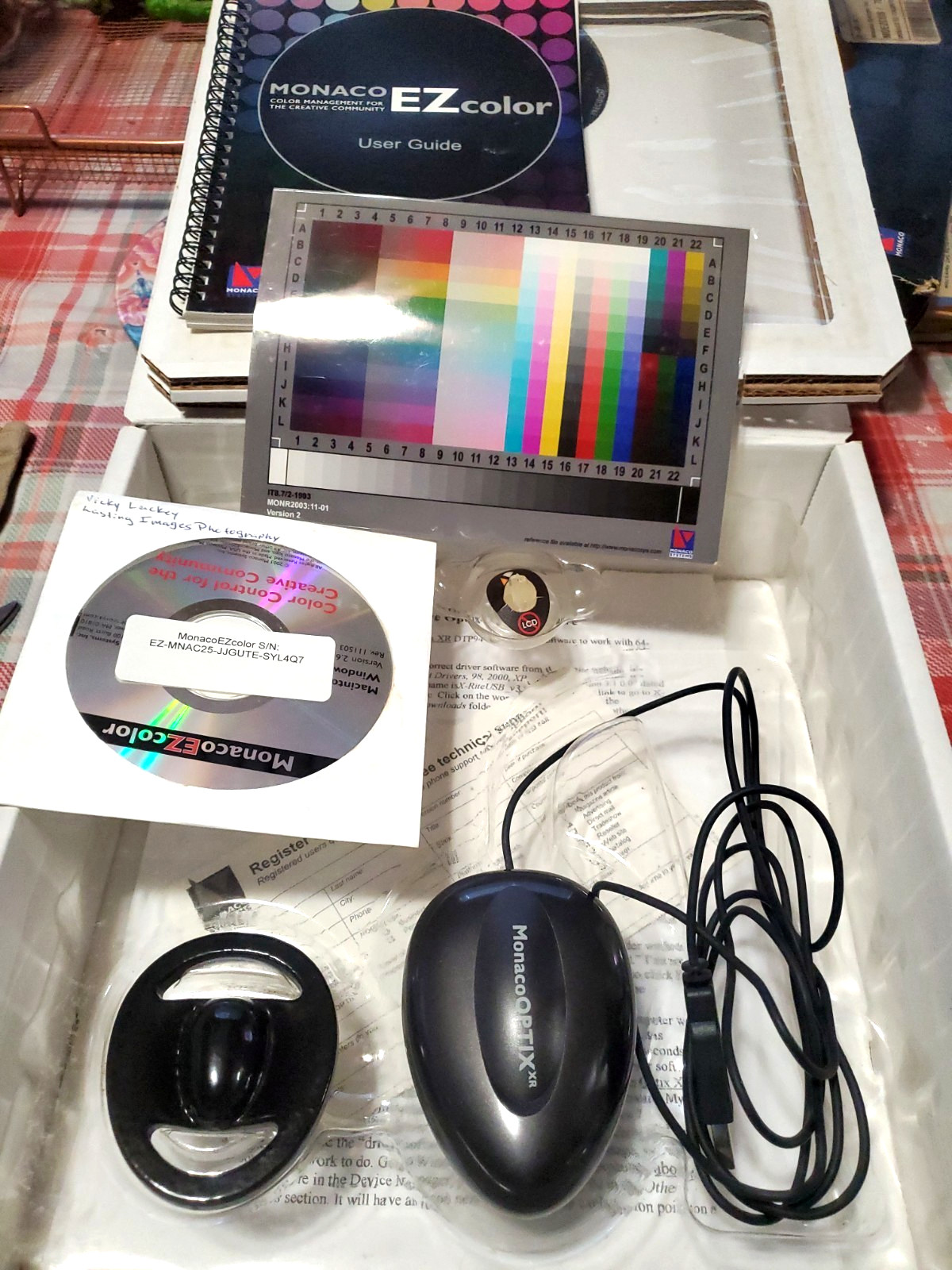 X-Rite Monaco EZcolor Optix XR Colorimeter ICC Screen Profile Calibration Tool