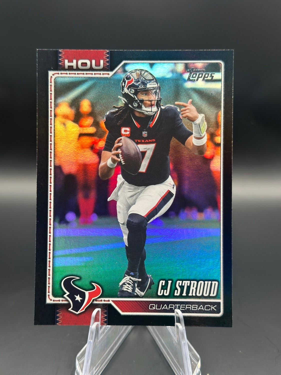 2026 Topps Flagship C.J. Stroud #80 Black Holo Parallel 07/10 Texans QB 2026 Topps Flagship C.J. Stroud #80 Black Holo Parallel 07/10 Texans QB