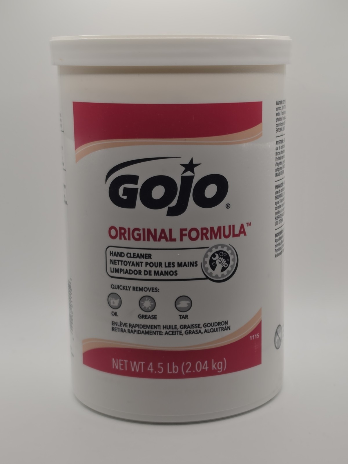 Gojo Original Formula Hand Cleaner 4.5 lb Tub Heavy Duty Grease Oil Tar Remover