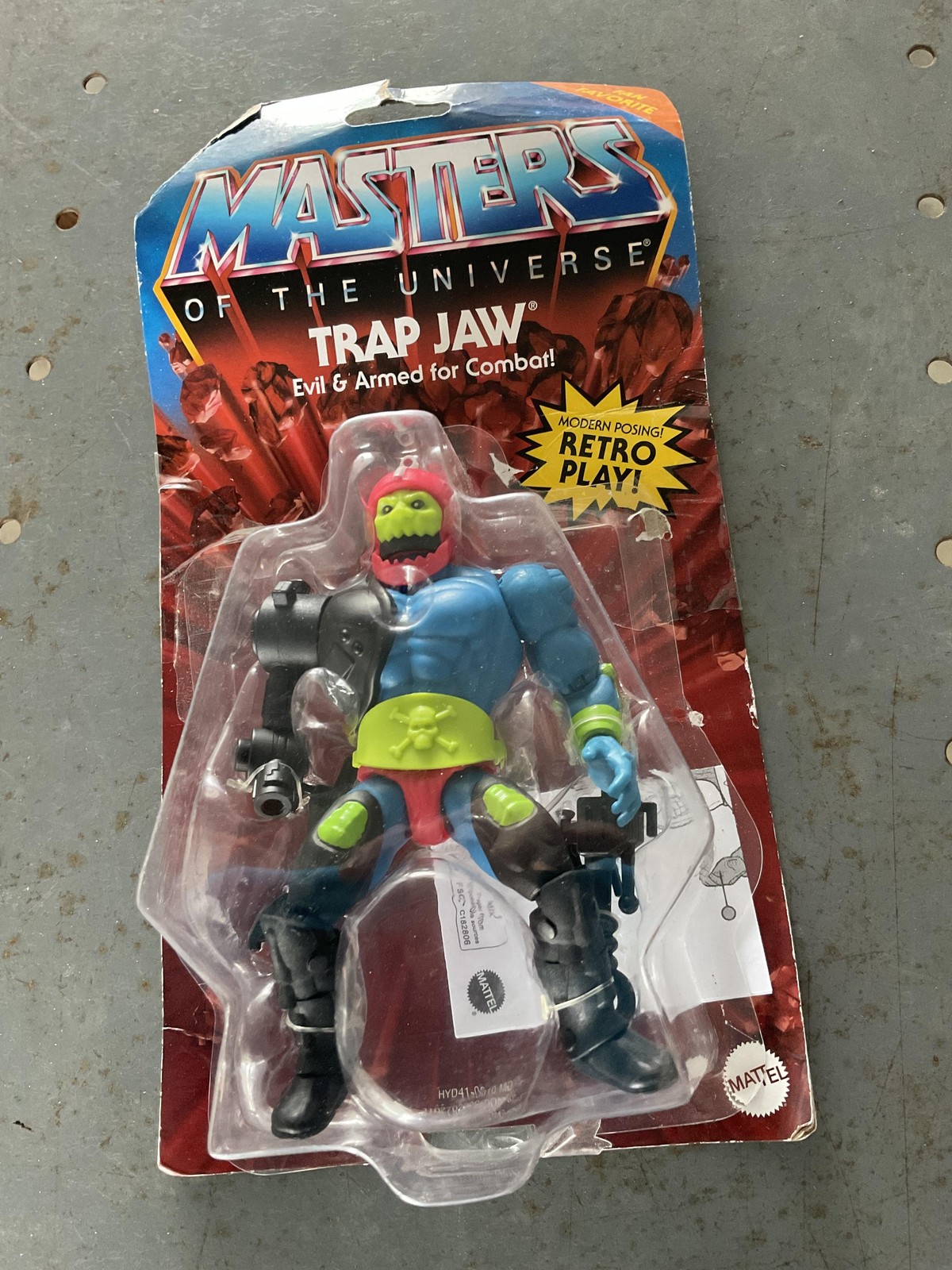 Mattel Masters Of The Universe Trap Jaw Action Figure Toy Multi-Color Used