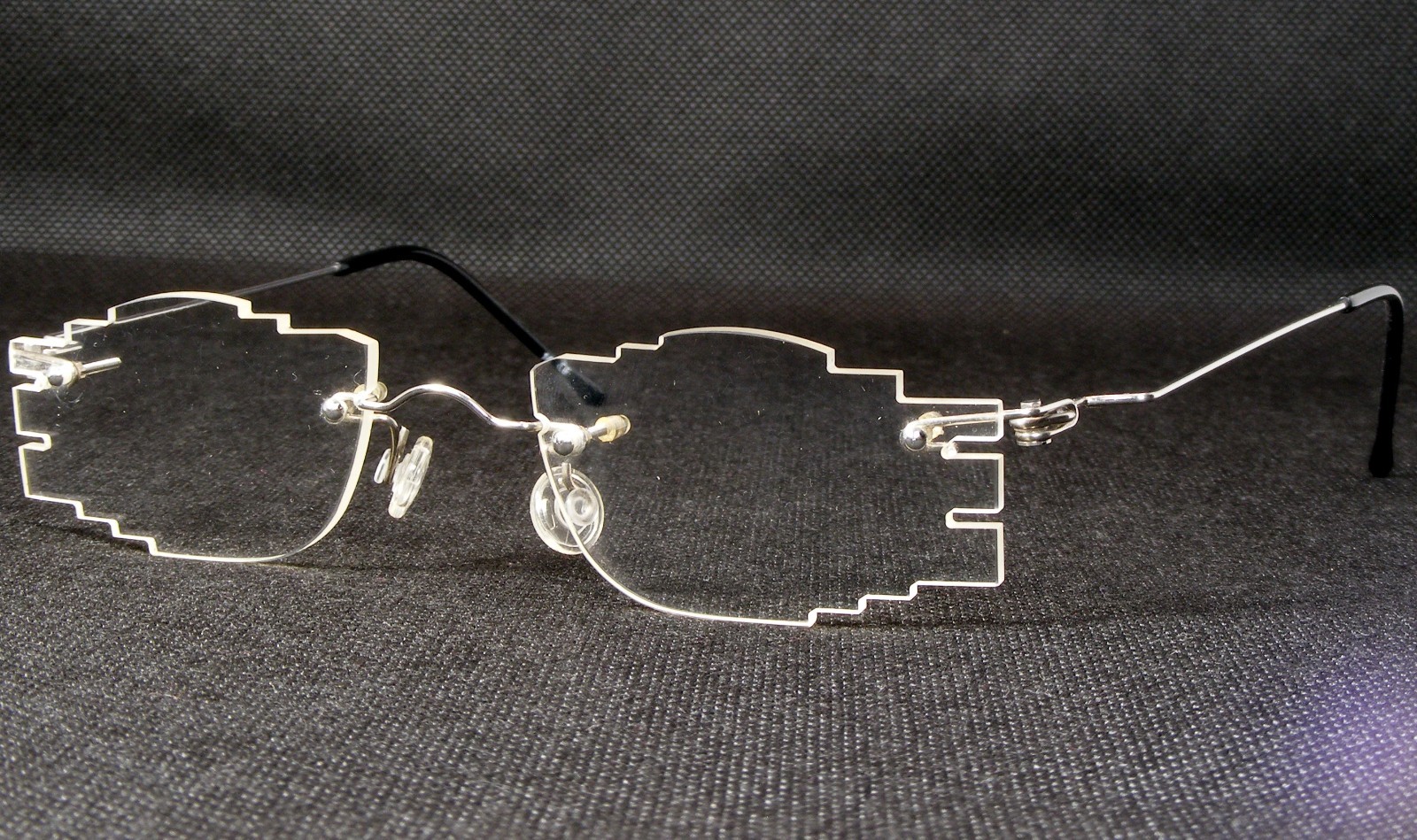 Vintage Tom's Design 167 Silver UNIQUE RARE EYEGLASSES 49-20-149mm Germany