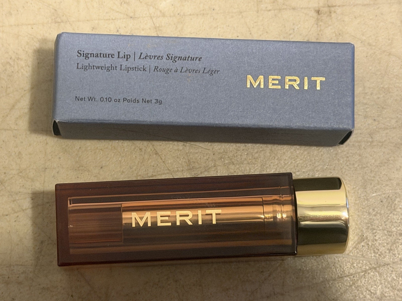 Merit Signature Lip Lightweight Satin Lipstick CABO Shade Discontinued NIB Merit Signature Lip Lightweight Satin Lipstick CABO Shade Discontinued NIB