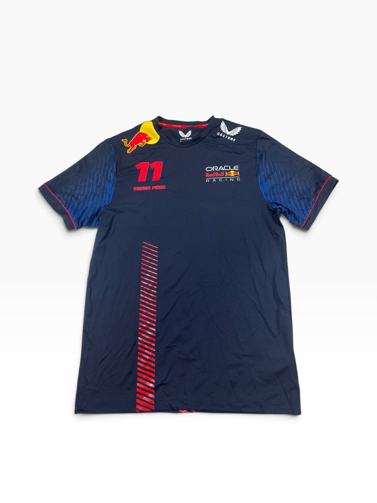Black Castore Red Bull Racing Oracle Formula 1 Sergio Perez Jersey Men's Medium