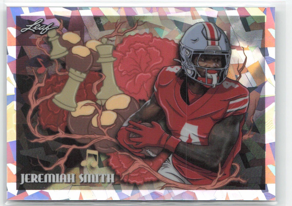 Jeremiah Smith 2026 Leaf Metal Roots Run Deep Silver Crystal #/75 #7 Ohio State