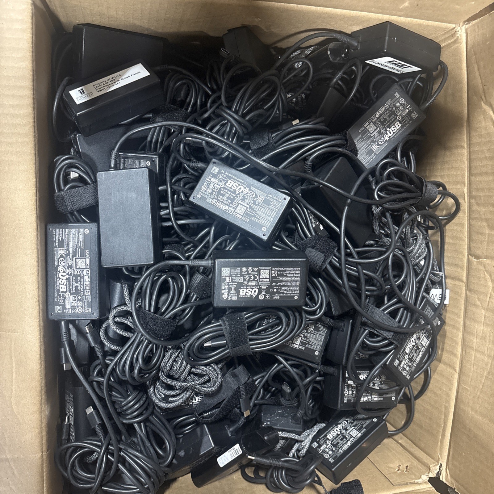 LOT 10 OEM HP 65W Type-C USB-C Laptop Charger LOT 10 OEM HP 65W Type-C USB-C Laptop Charger