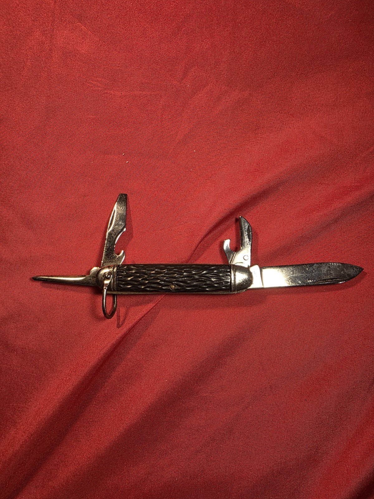 🔥Vintage Camillus New York USA Camp Scout Utility Pocket Knife 4 Blade Bail🔥 🔥Vintage Camillus New York USA Camp Scout Utility Pocket Knife 4 Blade Bail🔥