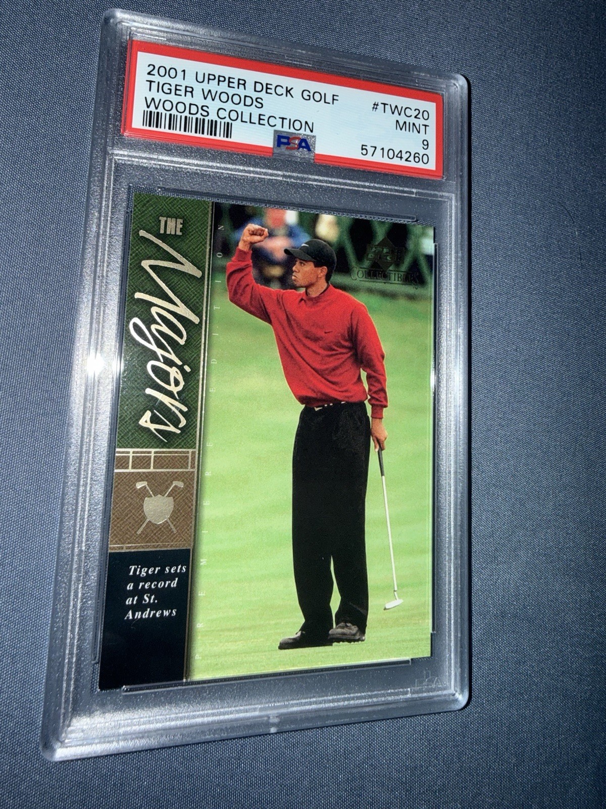 2001 Upper Deck Golf Tiger Woods Collection TWC20 PSA 9