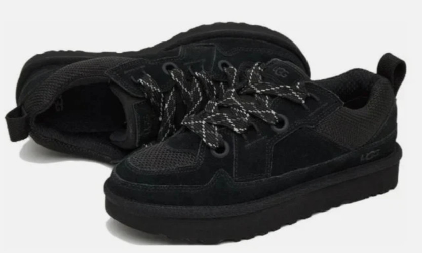 NEW Ugg Women\'s Black Lo Lowmel Sneaker Shoes Variety in Size NEW Ugg Women\'s Black Lo Lowmel Sneaker Shoes Variety in Size