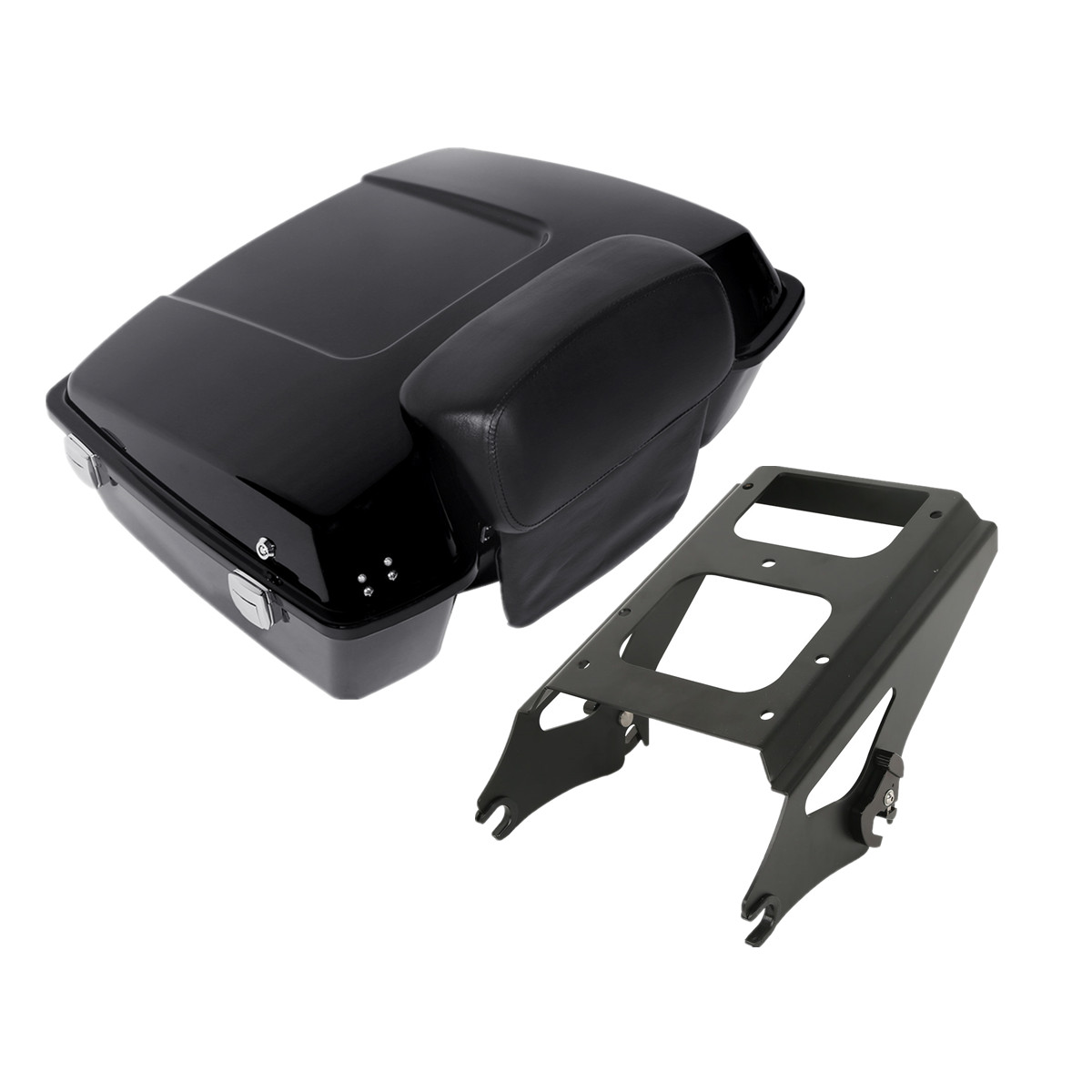 Chopped Pack Trunk Pad Mount Rack Fit For Harley Touring Electra Glide09-13