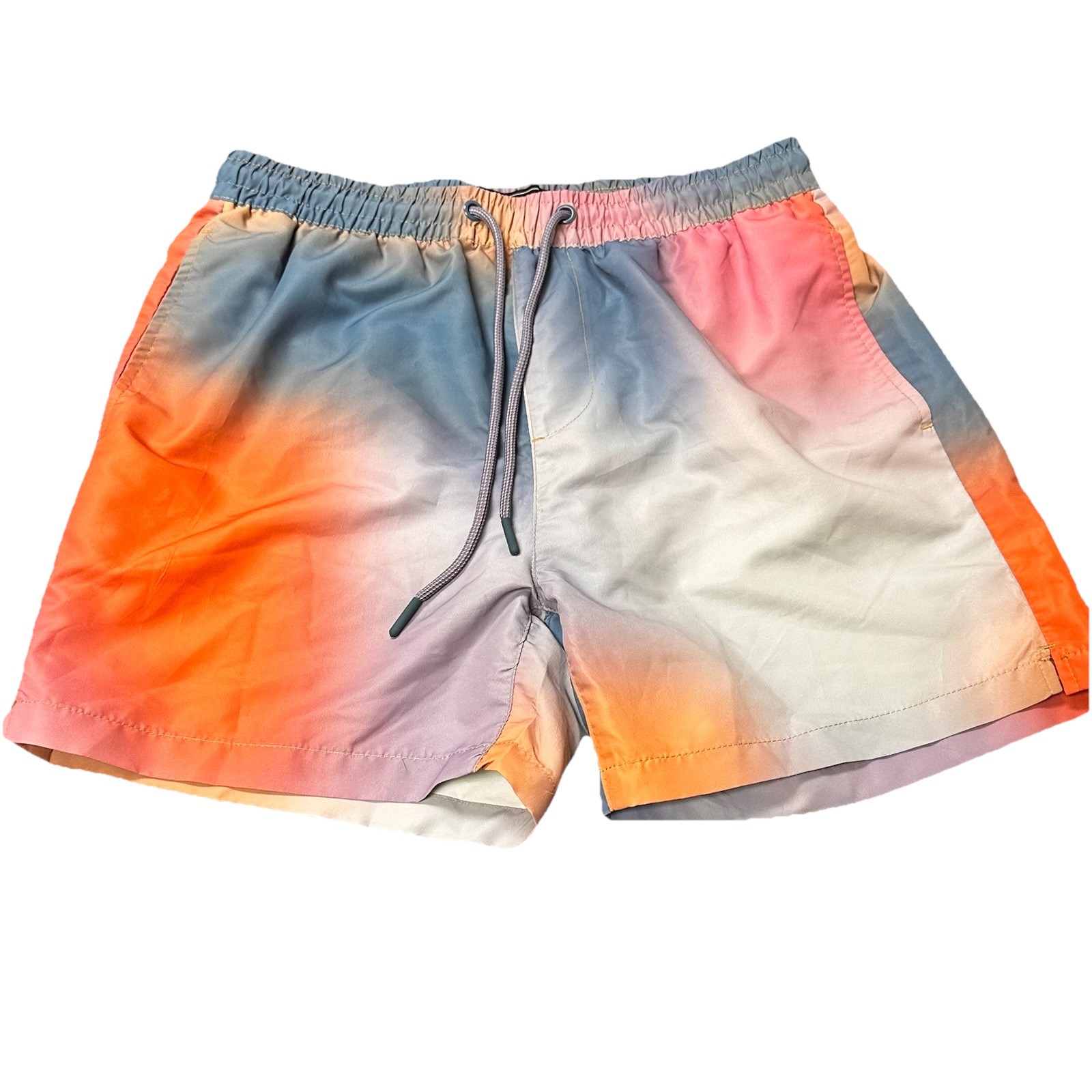 Forever 21 Watercolor Swim Trunks Mens medium Beach Summer Lake Waterpark NEW Forever 21 Watercolor Swim Trunks Mens medium Beach Summer Lake Waterpark NEW