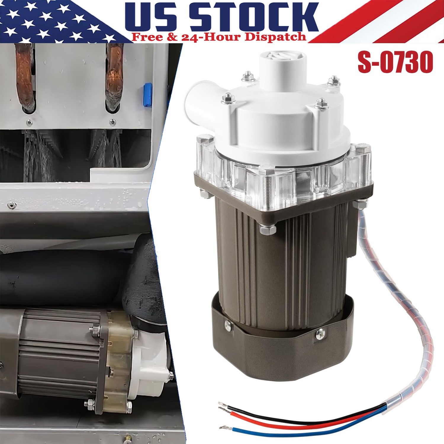 213780A01 S-0730 Ice Machine Motor Water Pump Assembly For Hoshizaki KM Series