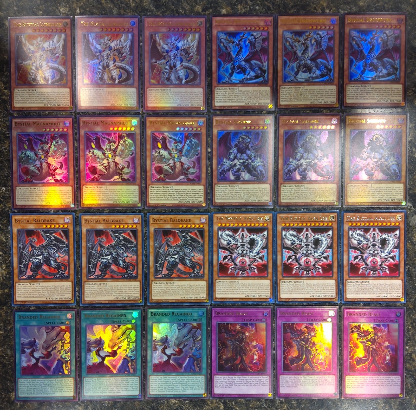 Bystial DECK CORE Magnamhut Soronir Branded Baldrake Regained Yugioh