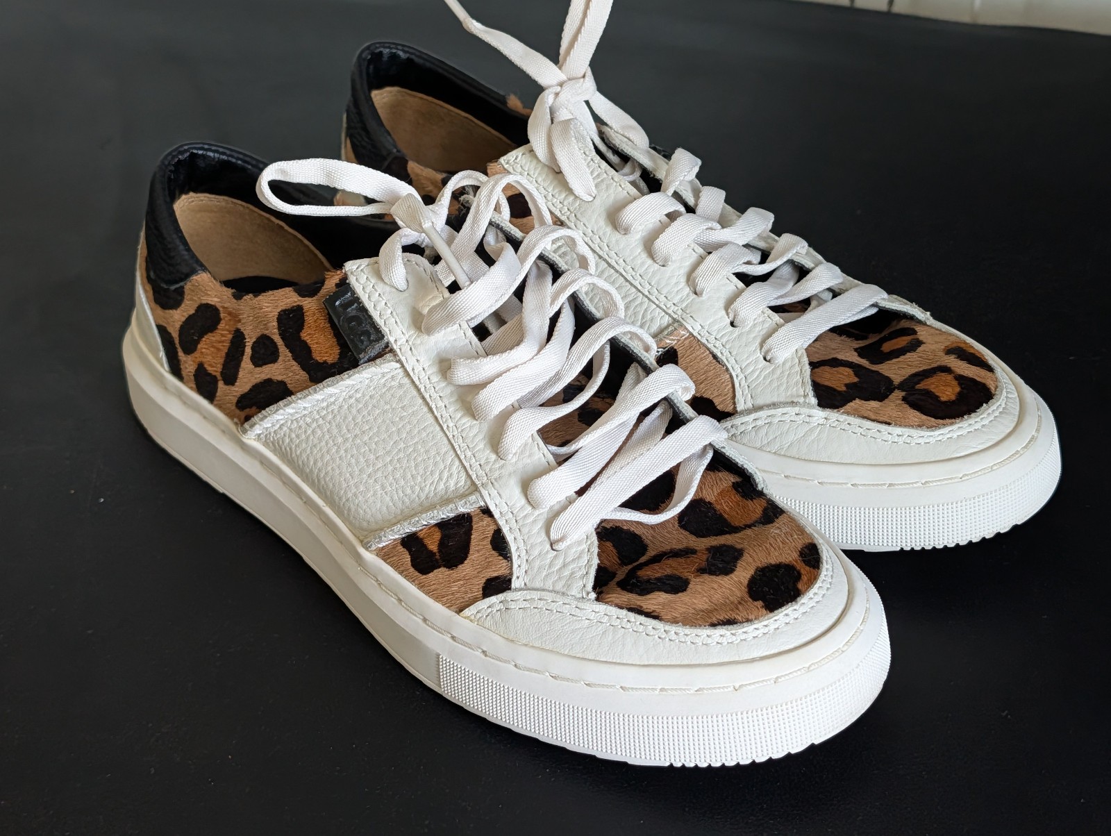 Size 7US – UGG Alameda Animal Print Sneakers Haircalf