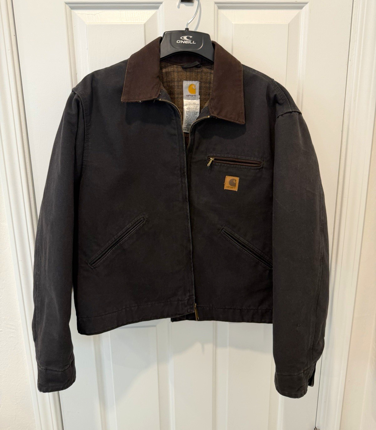 Carhartt Vintage J97 BLK Detroit Jacket Full Zip Men\'s Large Carhartt Vintage J97 BLK Detroit Jacket Full Zip Men\'s Large