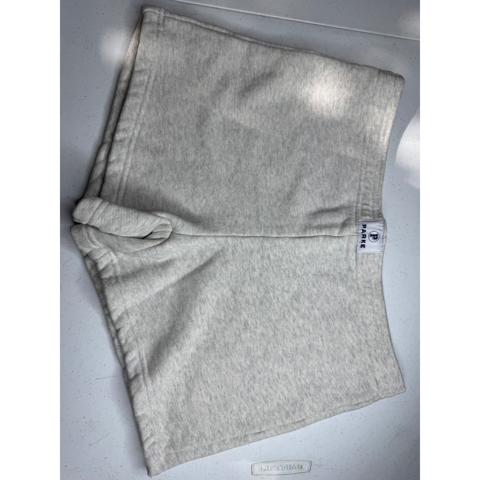 Parke Heather Gray Cotton French Terry Active Lounge Shorts