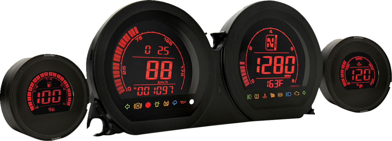 Koso HD-03 Multi-Color LCD Digital Gauge Kit for 2014-2024 Harley Touring