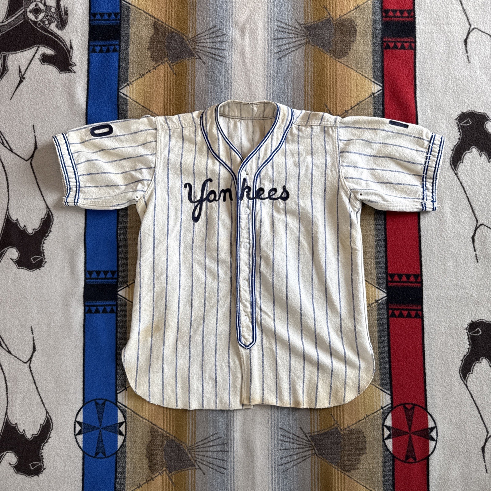 Vintage 40s/50s New York Yankees Baseball Jersey Chain Stitched Rare Vintage 40s/50s New York Yankees Baseball Jersey Chain Stitched Rare