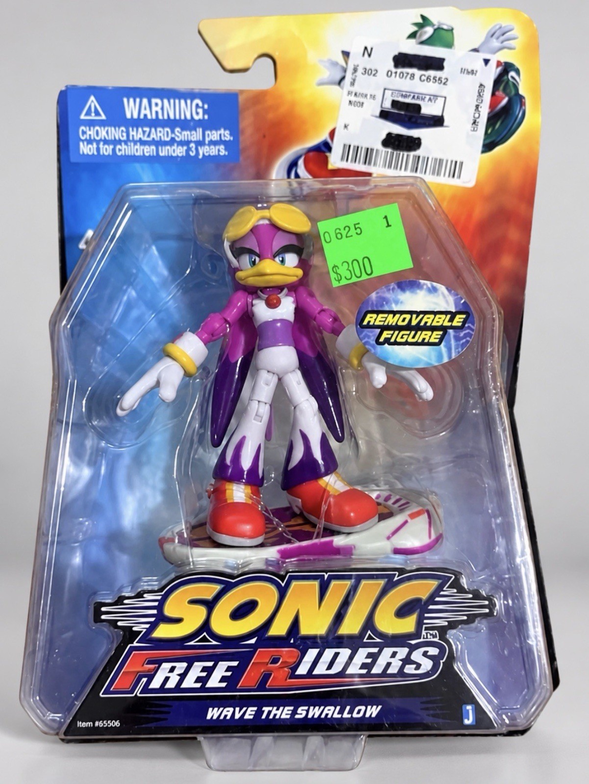 Jazwares Sonic the Hedgehog Free Riders Wave the Swallow Collectible Figure 2010