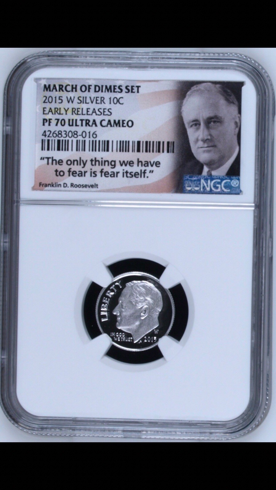 PROOF 70 March of Dimes 2015-W SILVER Roosevelt Dime ULTRA CAMEO NGC EARLY RE PROOF 70 March of Dimes 2015-W SILVER Roosevelt Dime ULTRA CAMEO NGC EARLY RE