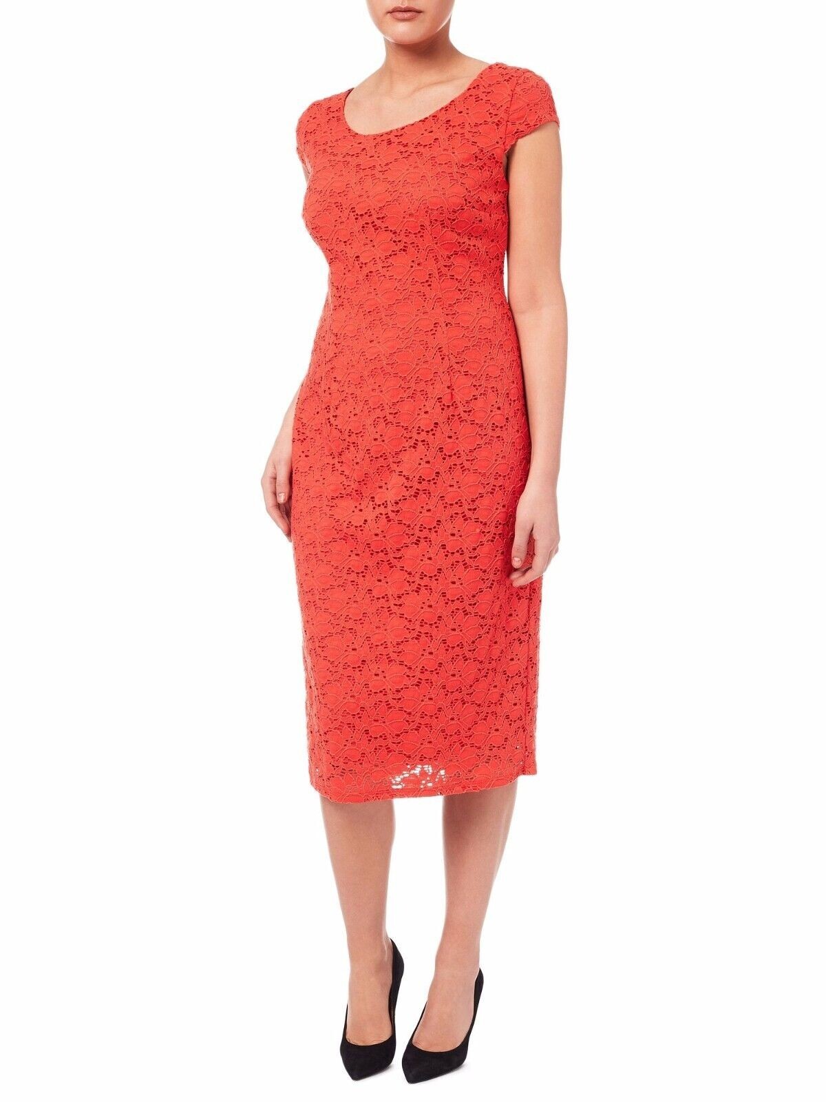 Colebrooke by Windsmoor Clemetine Lace Dress Orange Size UK 12 LF7 GG 12 Colebrooke by Windsmoor Clemetine Lace Dress Orange Size UK 12 LF7 GG 12