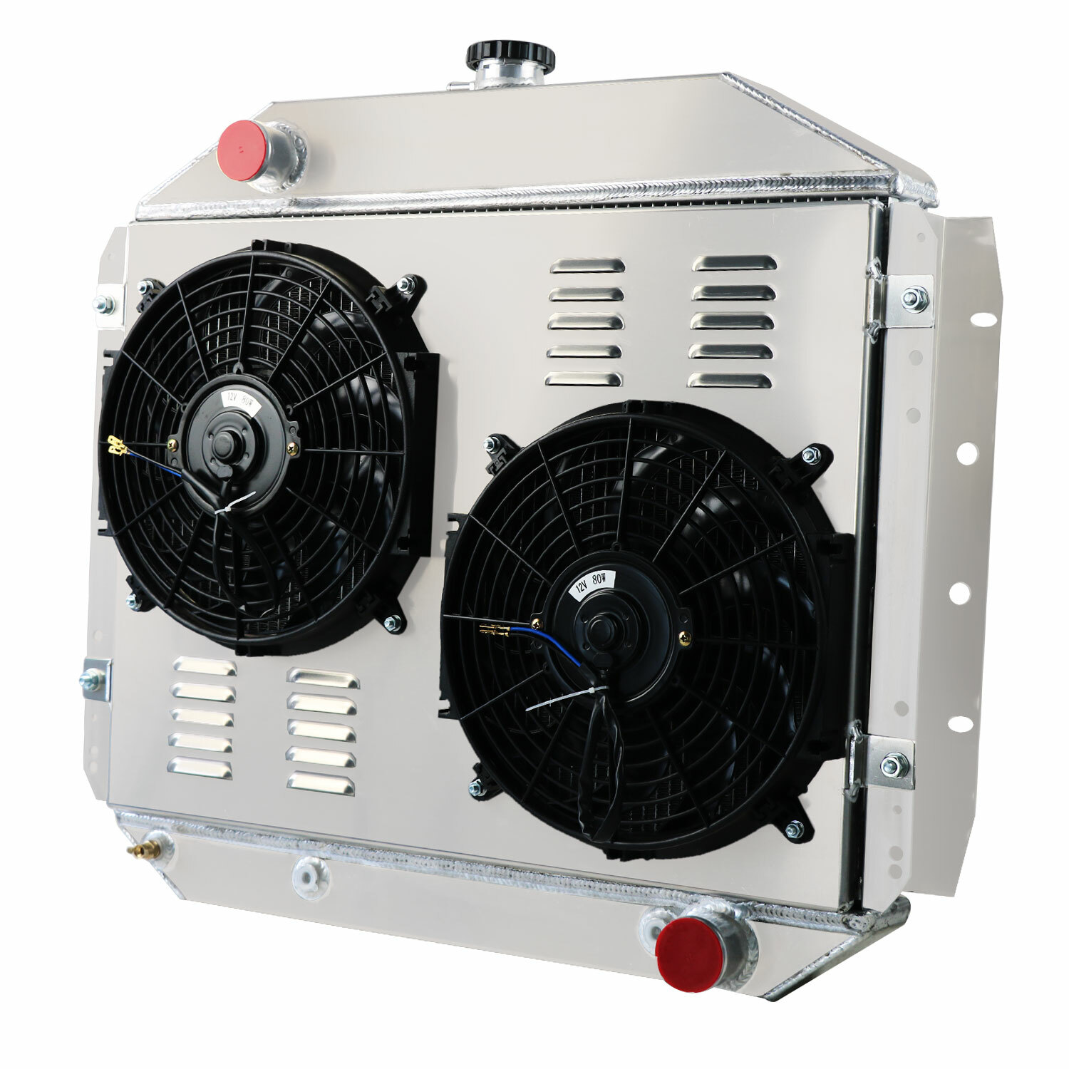 4 Row Radiator Shroud Fan For 1966-1979 Ford F100 F150 F250 F350 Pickup Chevy.V8 4 Row Radiator Shroud Fan For 1966-1979 Ford F100 F150 F250 F350 Pickup Chevy.V8