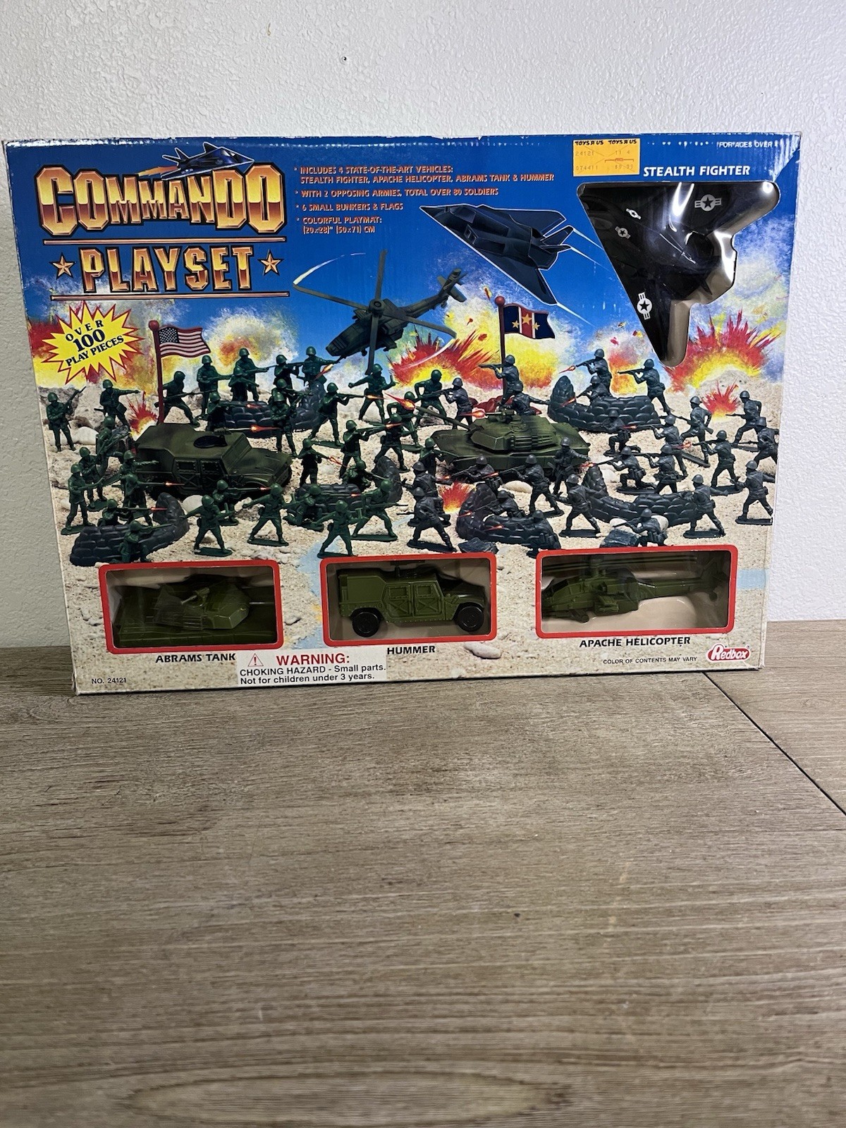 VINTAGE REDBOX COMMANDO PLAYSET ARMY MEN STEALTH FIGHTER TANK HELICOPTER HUMMER VINTAGE REDBOX COMMANDO PLAYSET ARMY MEN STEALTH FIGHTER TANK HELICOPTER HUMMER