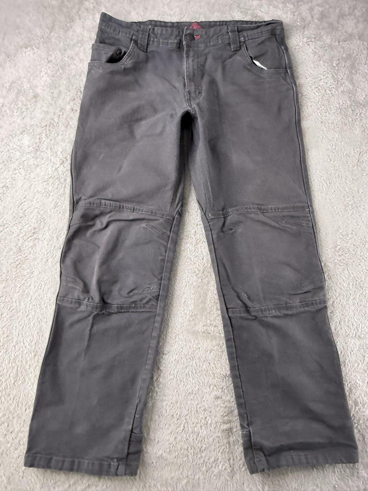 Eastern Mountain Sports Pants Mens 34 Gray Fencemender Rebar Double Knee Outdoor